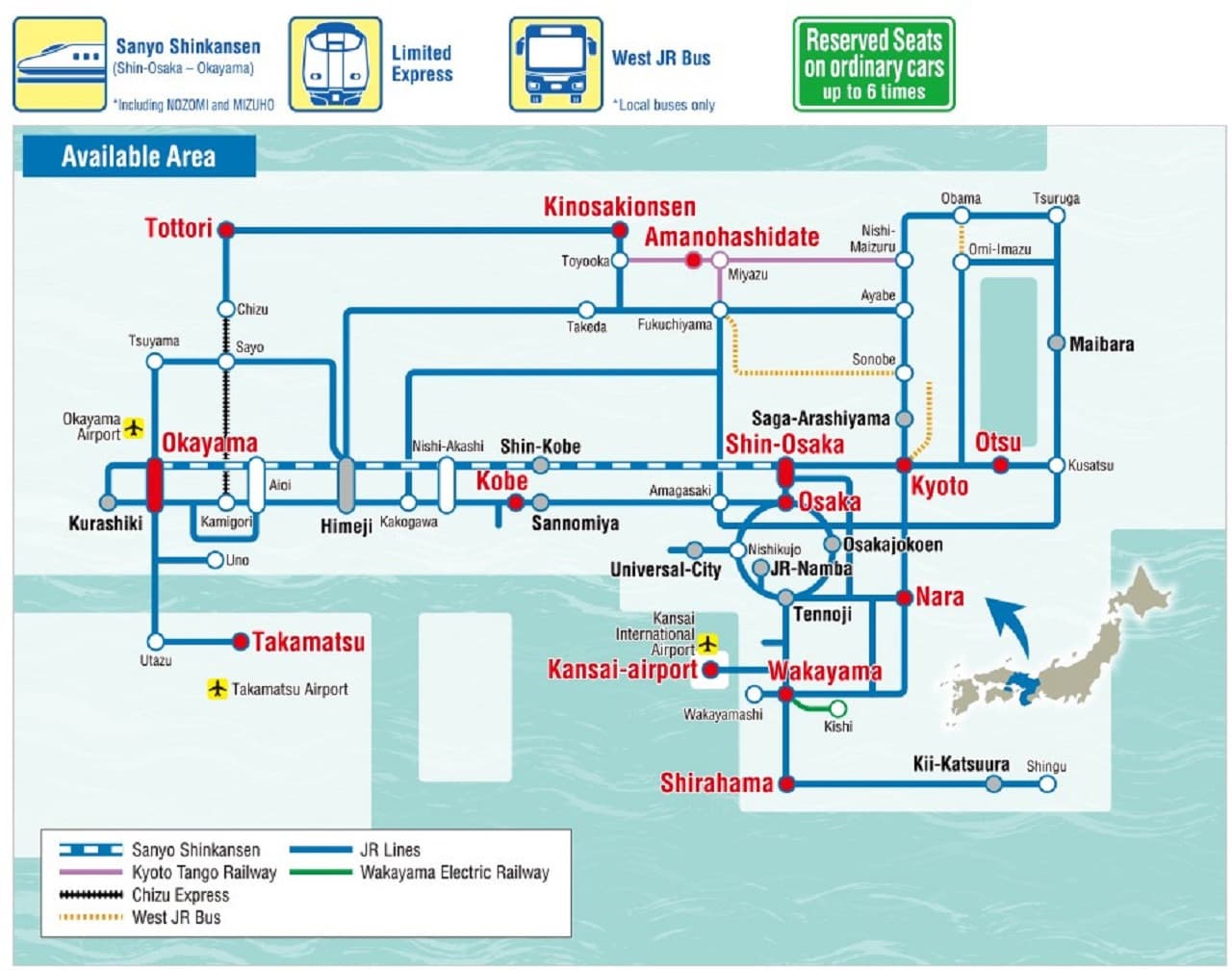 JR Kansai WIDE Area Pass - تصویر 2