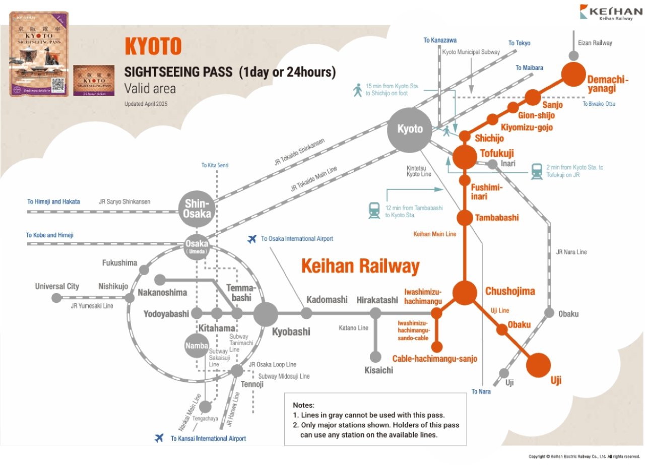 Kyoto-Osaka Sightseeing Pass - تصویر 3