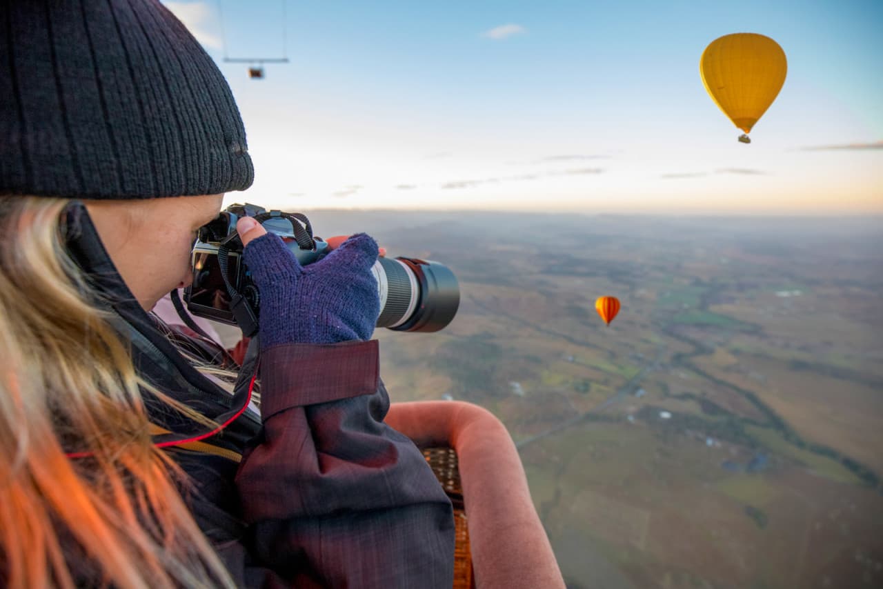 Sunrise Hot Air Balloon Flight over Brisbane with Vineyard Breakfast - تصویر 4