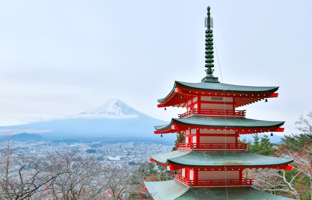 Mount Fuji G Line Full-Day Tour from Tokyo: Arakurayama Sengen Park, Lake Kawaguchi - تصویر اصلی