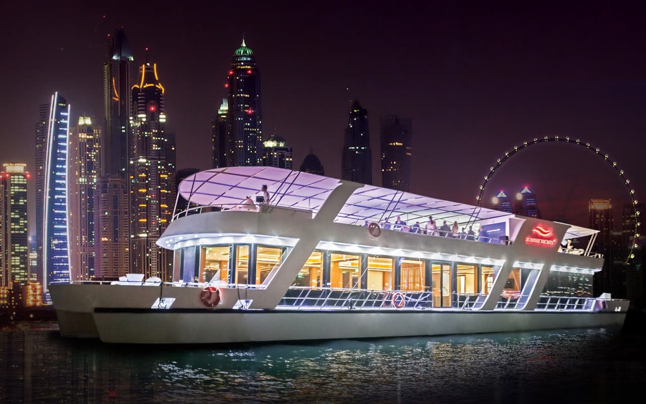Dubai Marina Sunset or Dinner Cruise with Live Music - تصویر اصلی