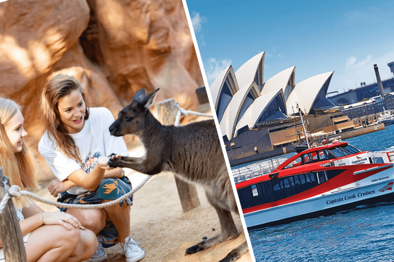 COMBO: WILD LIFE Sydney Zoo Ticket + Captain Cook Hop-on Hop-off Cruise - تصویر اصلی