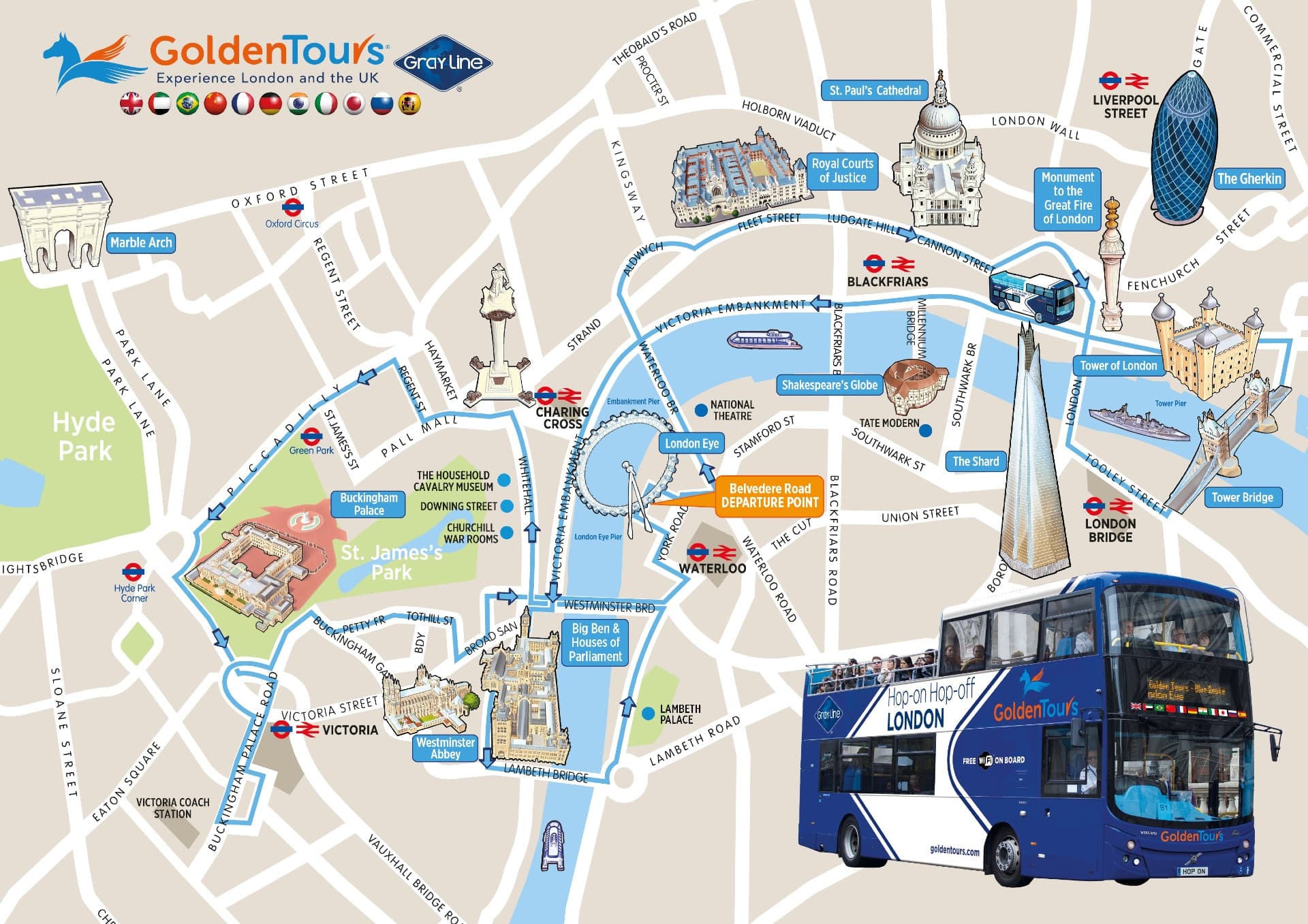 London Open Top Bus Tour with English-speaking Guide - تصویر 7