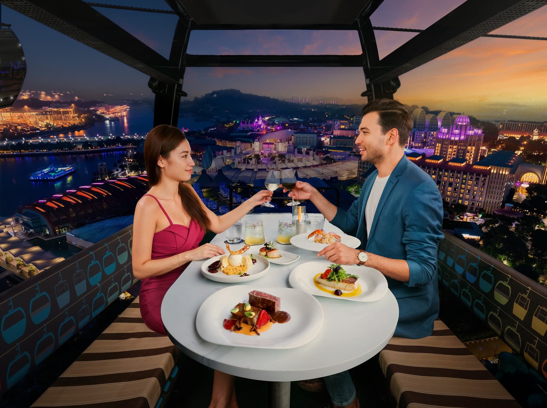 Singapore Cable Car Sky Dining Experience - تصویر 2